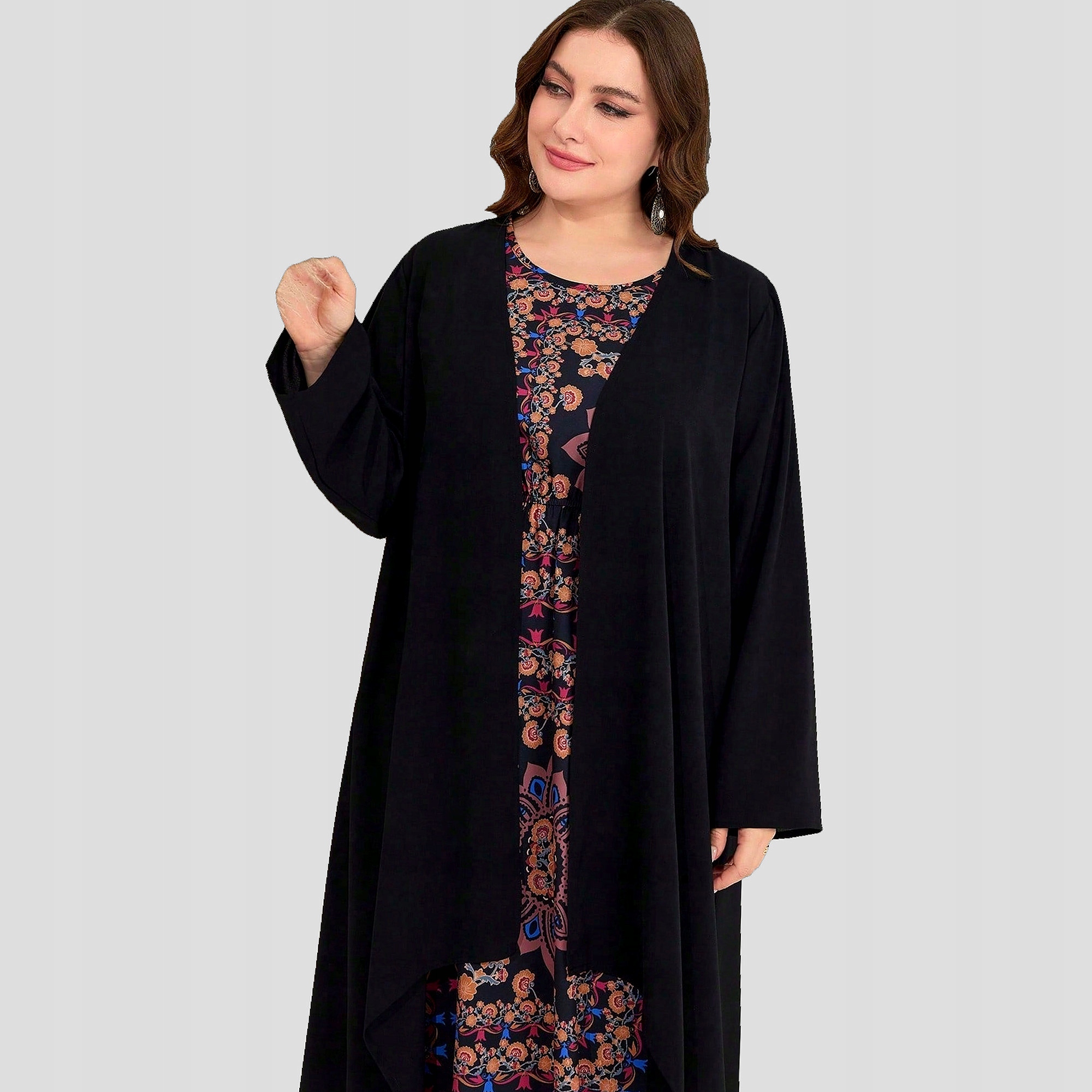Šaty v arabském stylu Maxi Dvoudílná Elegantní Shein XL 42