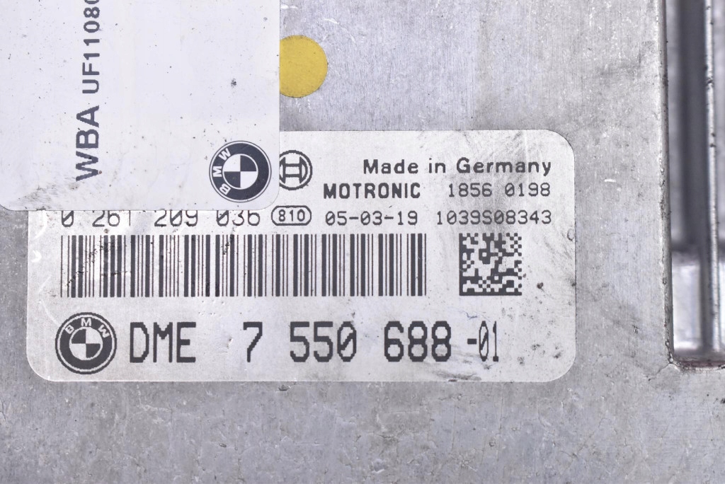 control unit computer of the engine 7550688 BMW E87 1.6i 115KM 04-07
