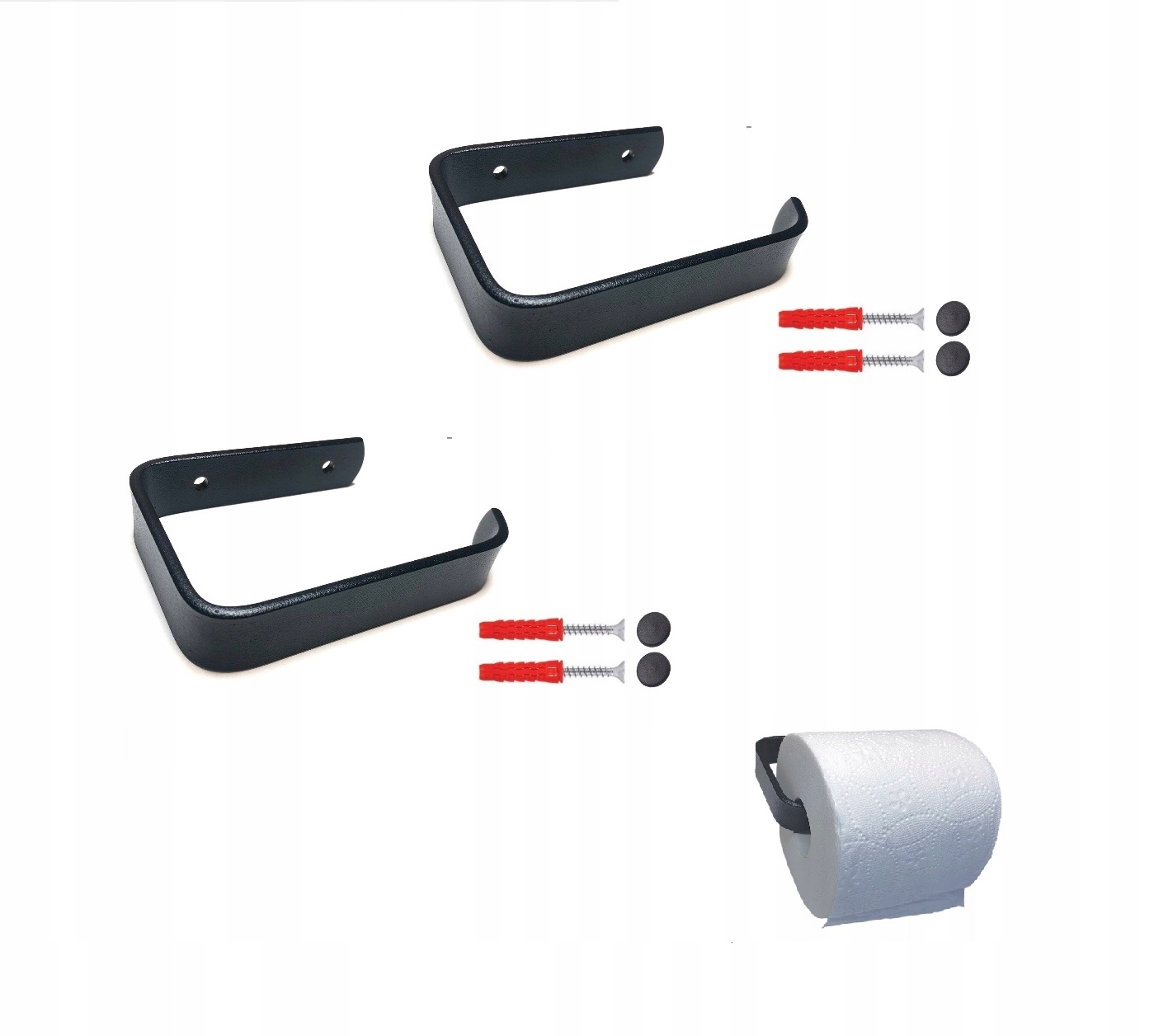 

Zestaw wieszaków do łazienki na papier toaletowy