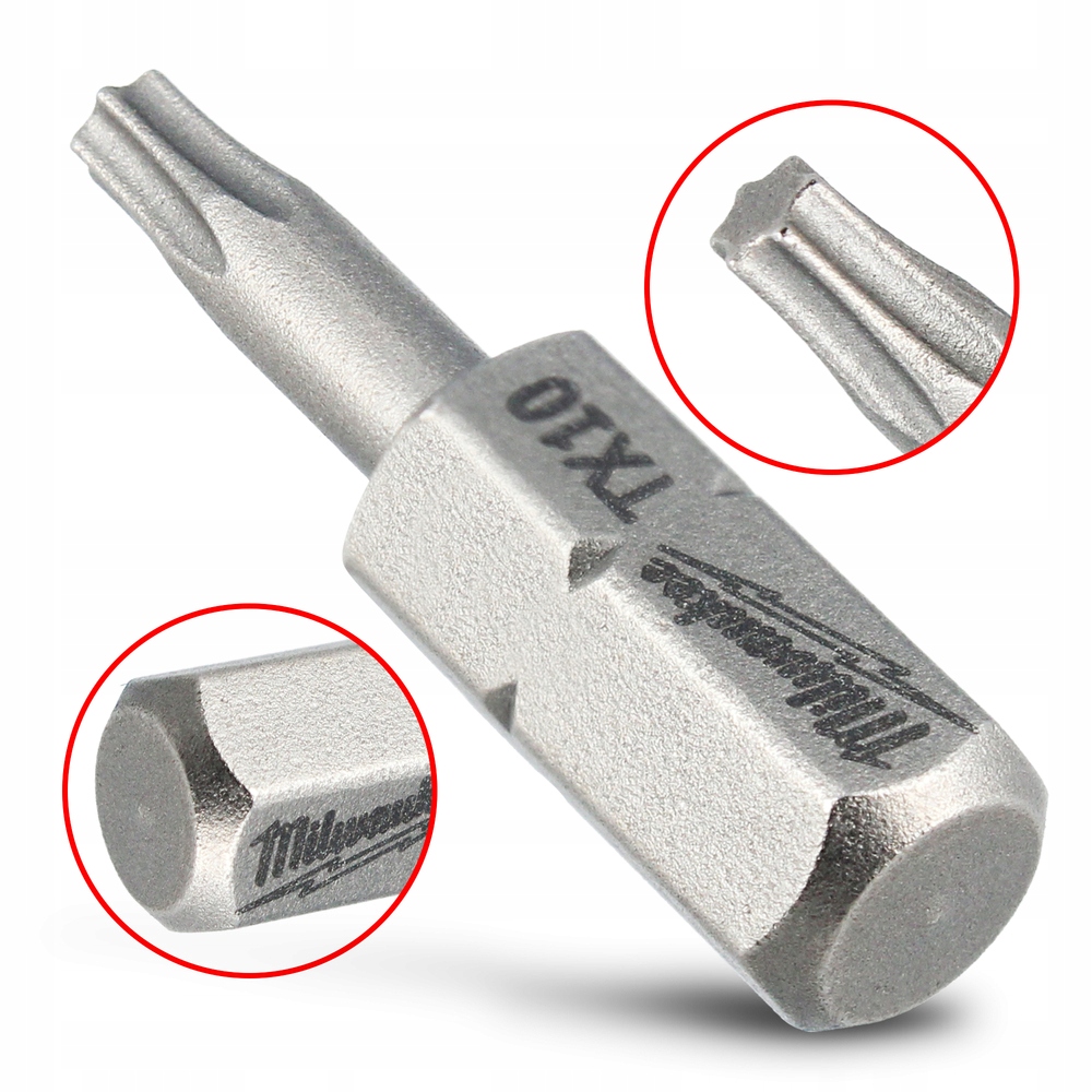 Bit Wkrętarki TORX 10 25 mm Końcówka Magnetyczna Grot Wiertarki Nierdzewny Kod producenta 4932399594.szt