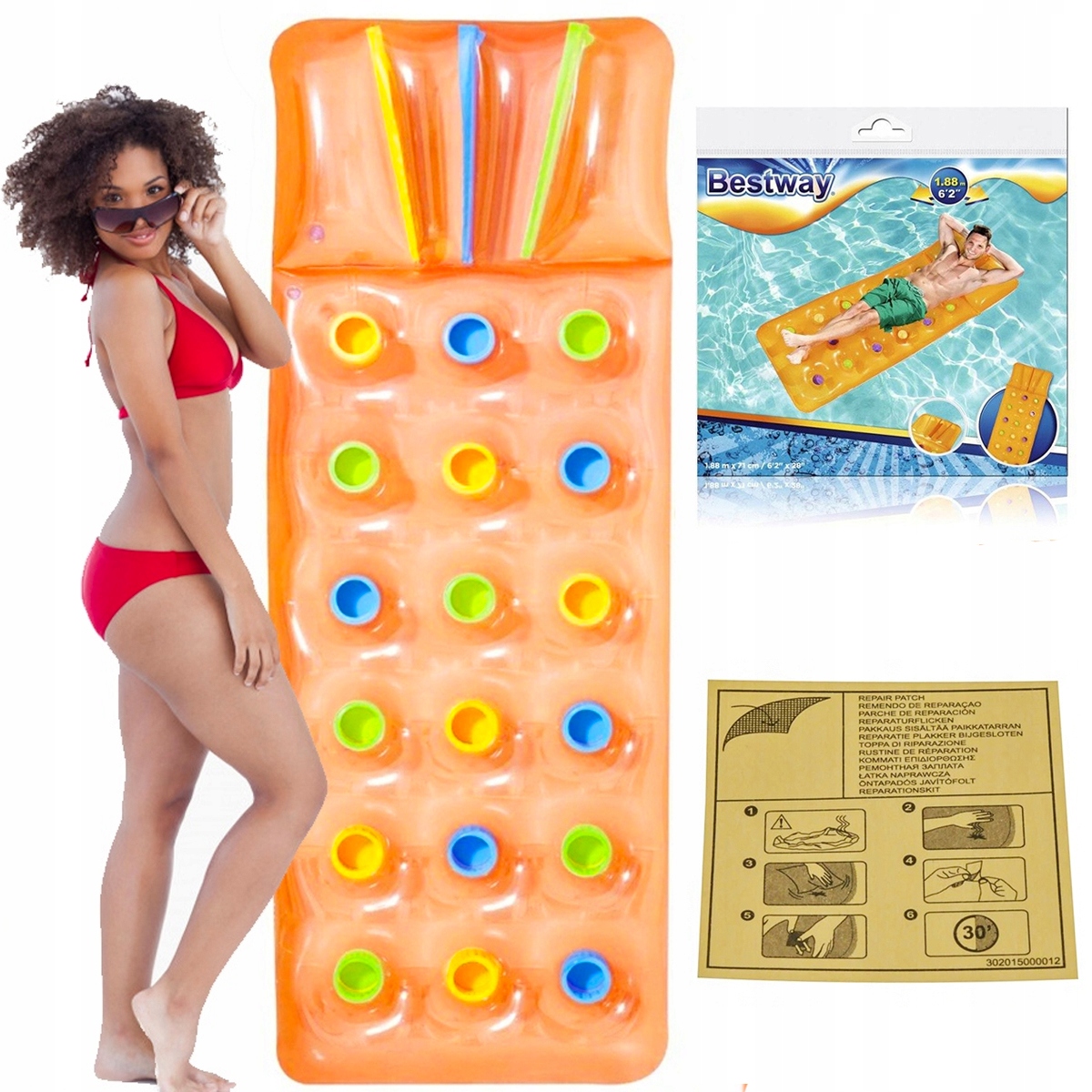 

Materac Dmuchany Plażowy Do Pływania Wody XL 43014