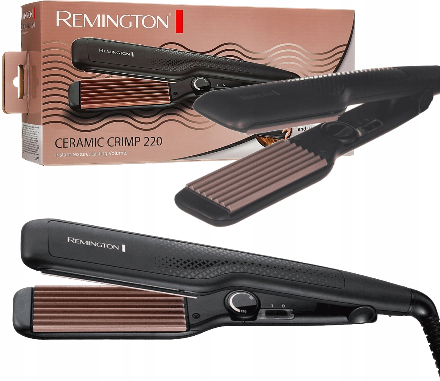 Karbownica Do Włosów Ceramiczna Powłoka 220°C Błyskawiczne Nagrzewanie 31 W