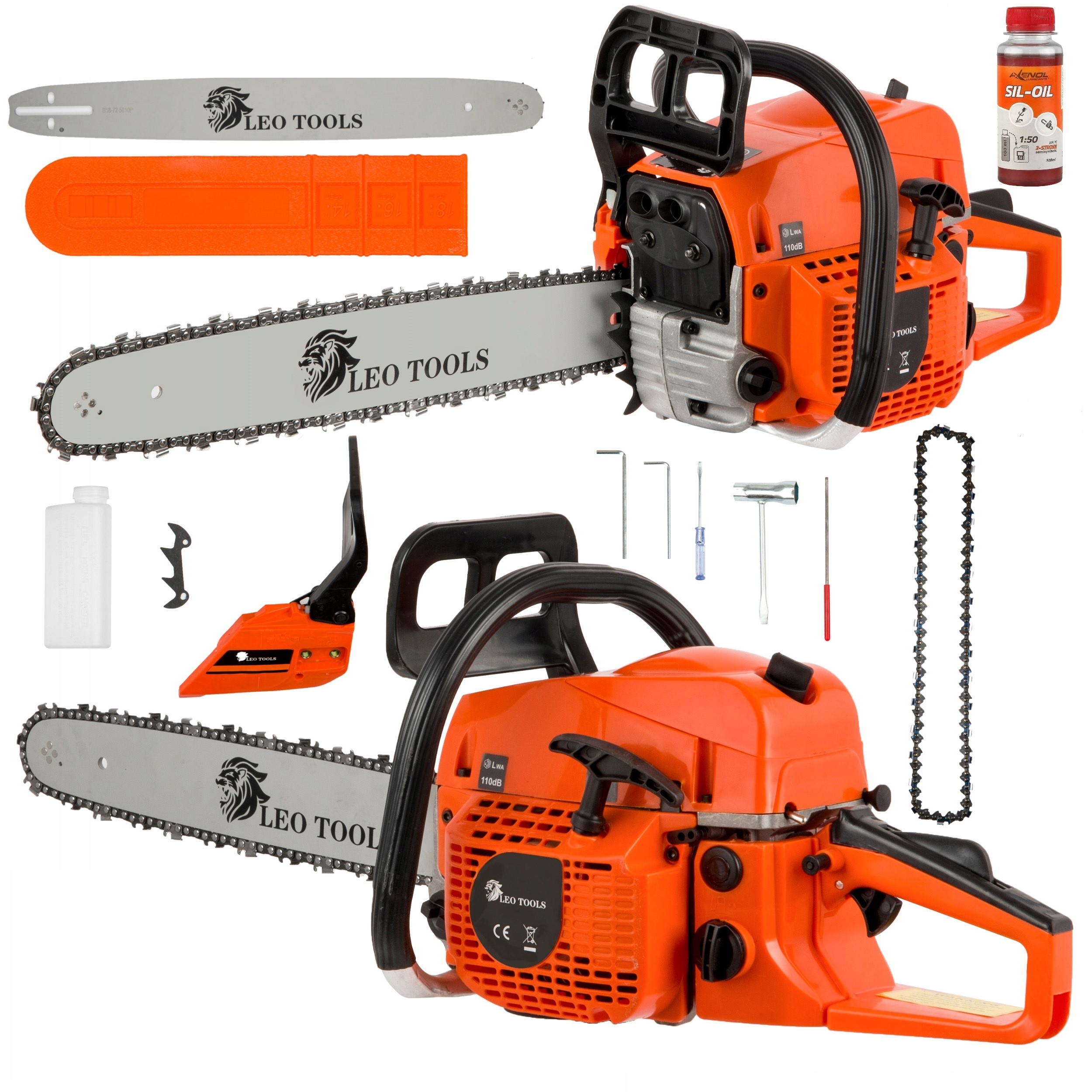 Niezawodnie Mocna Piła Spalinowa Pilarka Łańcuchowa Drzew Krzewów+