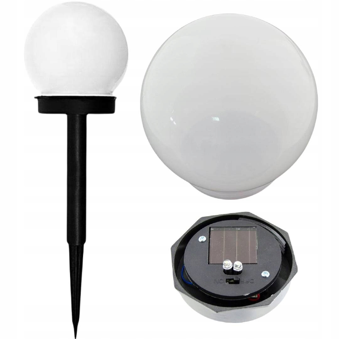 

Lampa Solarna Ogrodowa Kula 10 CM Lampka 2x Led