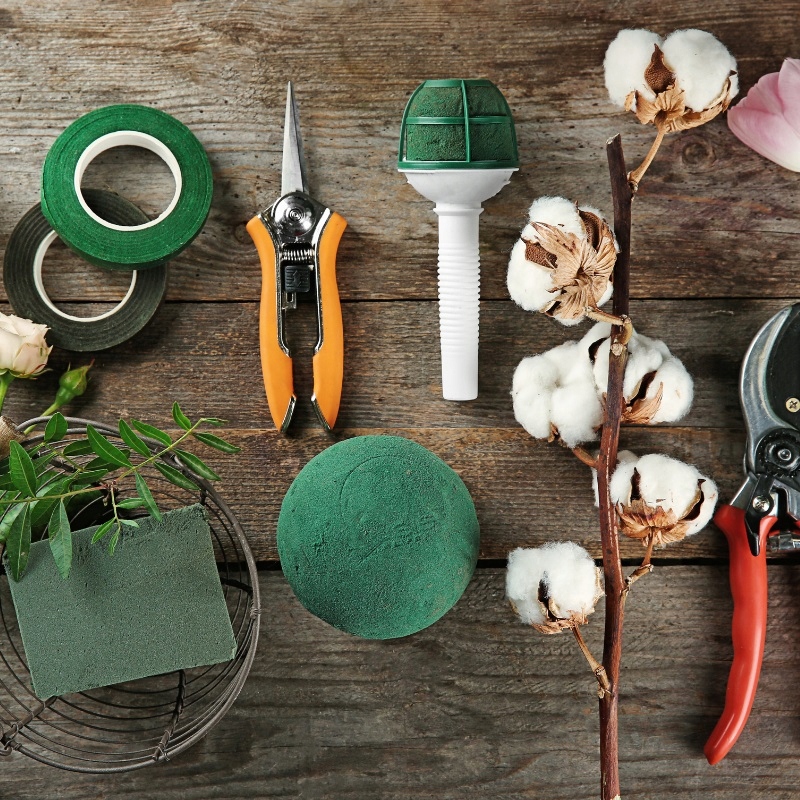 Taśma maskująca florystyczna zielona 12mm 27m Marka Kastom