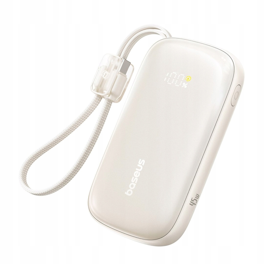 Powerbank 10000mAh 45W FC21 Qpow 3 Ultra z wyświetlaczem kablem Usb-c iPhon
