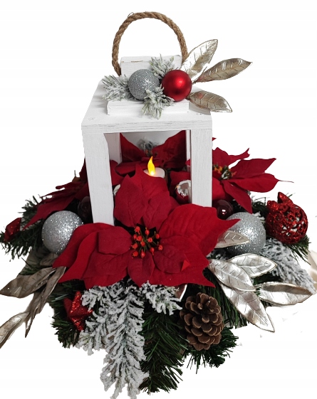 

stroik na cmentarz lampion na grób Boże Narodzenie