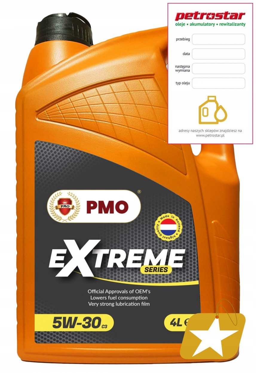 Pmo Extreme Series 5W30 C3 100% Pao 4L