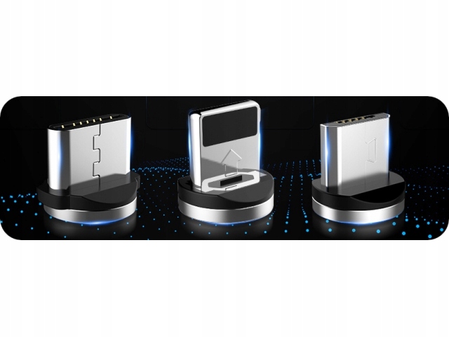 KABEL MAGNETYCZNY 3w1 ŁADOWARKA iphone micro USB C Kod producenta KABEL MAGNETYCZNY 3W1