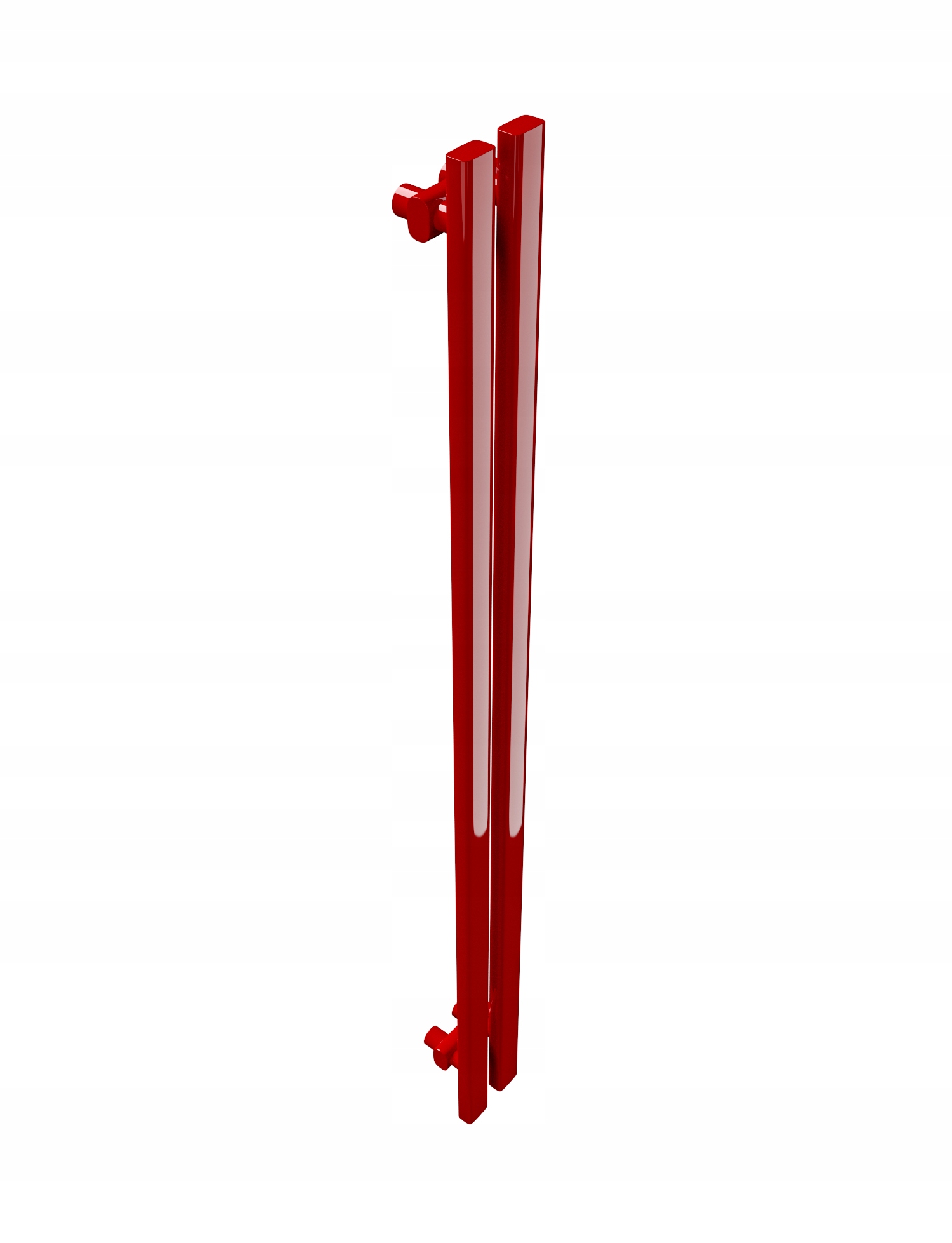 Vertikálny dekoratívny radiátor 120/13 Červený