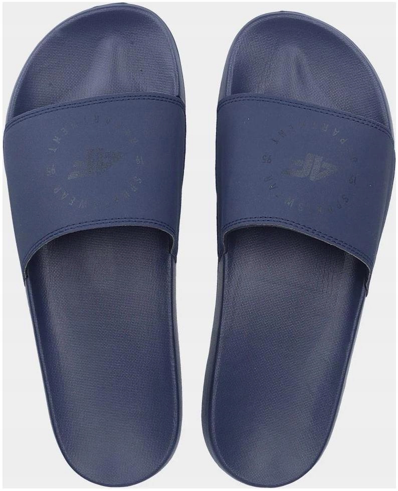 KLAPKI 4F MESKIE WSUWANE PLAŻOWE BASENOWE - Granatowe r. 44