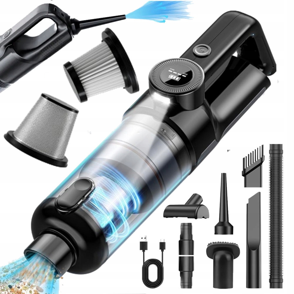 Bezdrátový Výkonný Vysavač Ruční 4v1 Dmychadlo