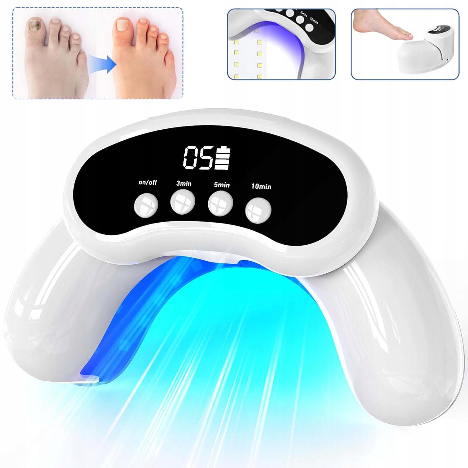 Uv Zařízení Pro Léčbu Mykózy Rukou A Nohou S 30 Led Diodami