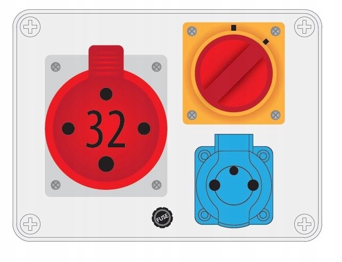 Rozvaděč R-box 190 1x230V 1x32A/4P 0-1 B.1207W