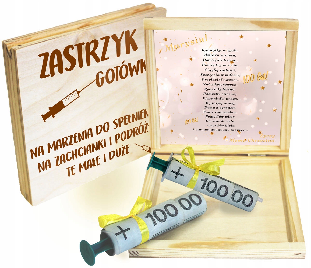 

Prezent Na 18 Urodziny Zastrzyk Gotówki Grawer