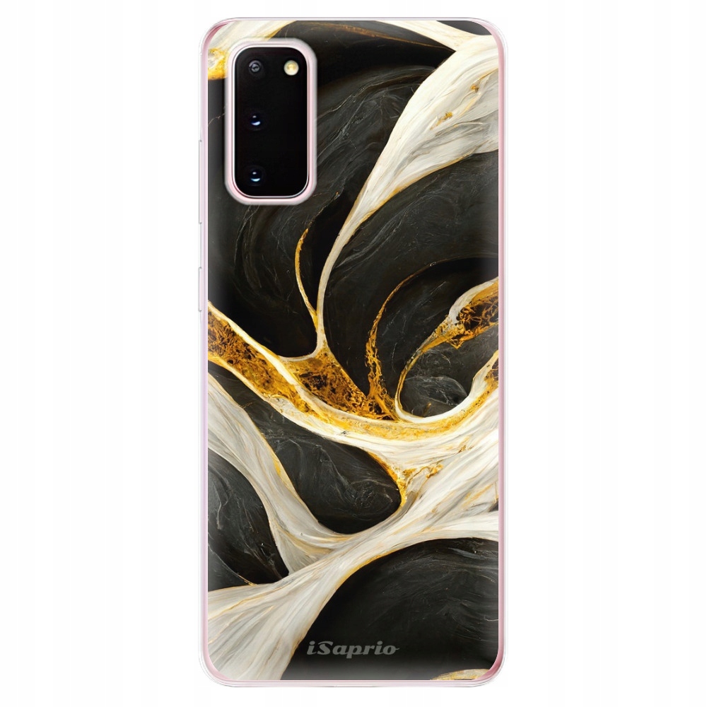 Silikonowe etui iSaprio Black and Gold do Samsung Galaxy S20