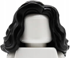 

Lego włosy figurki damskie czarne długie falowane