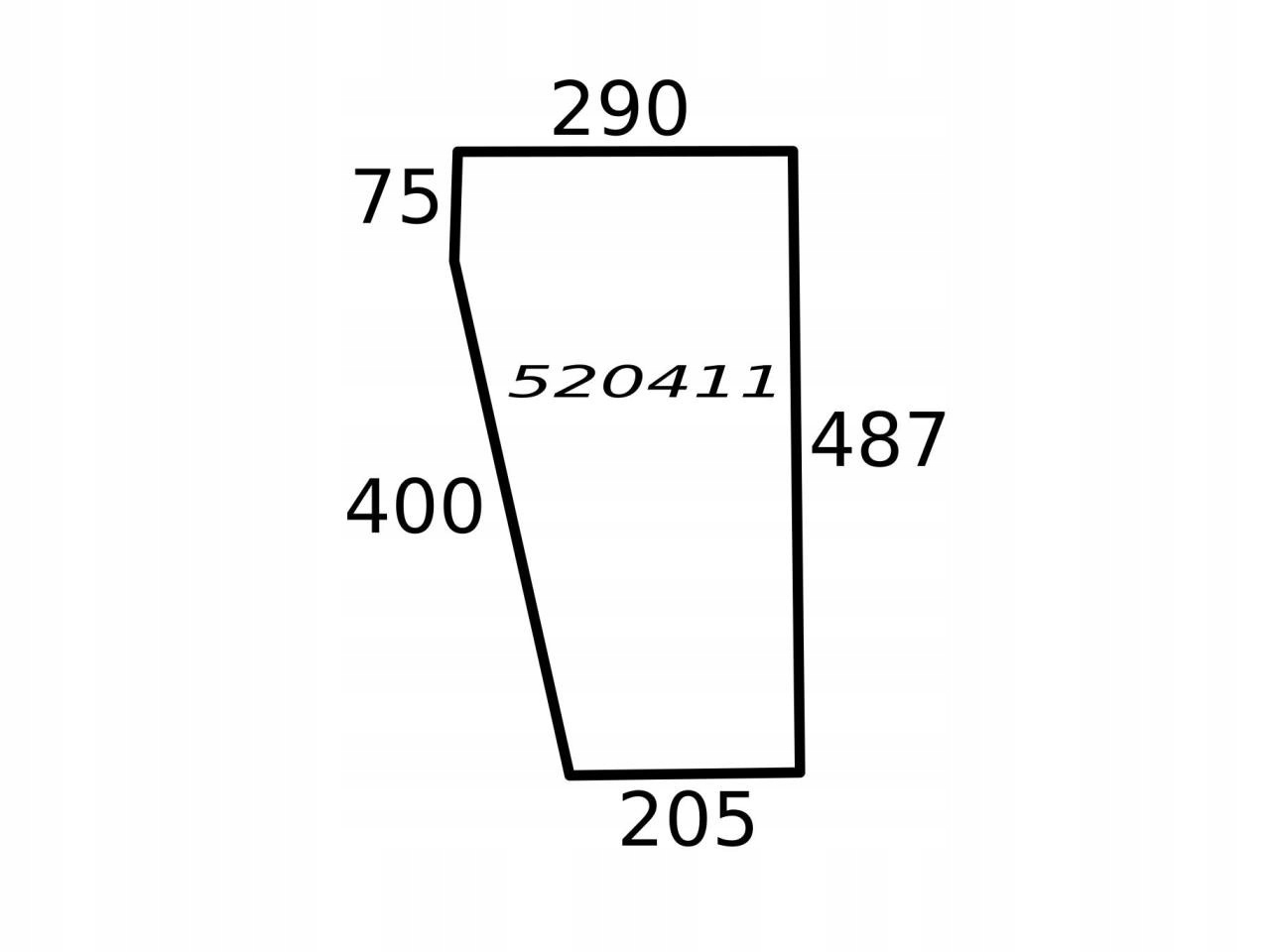 СКЛО DEUTZ FAHR КАБІНА ЄВРОПА II 520411