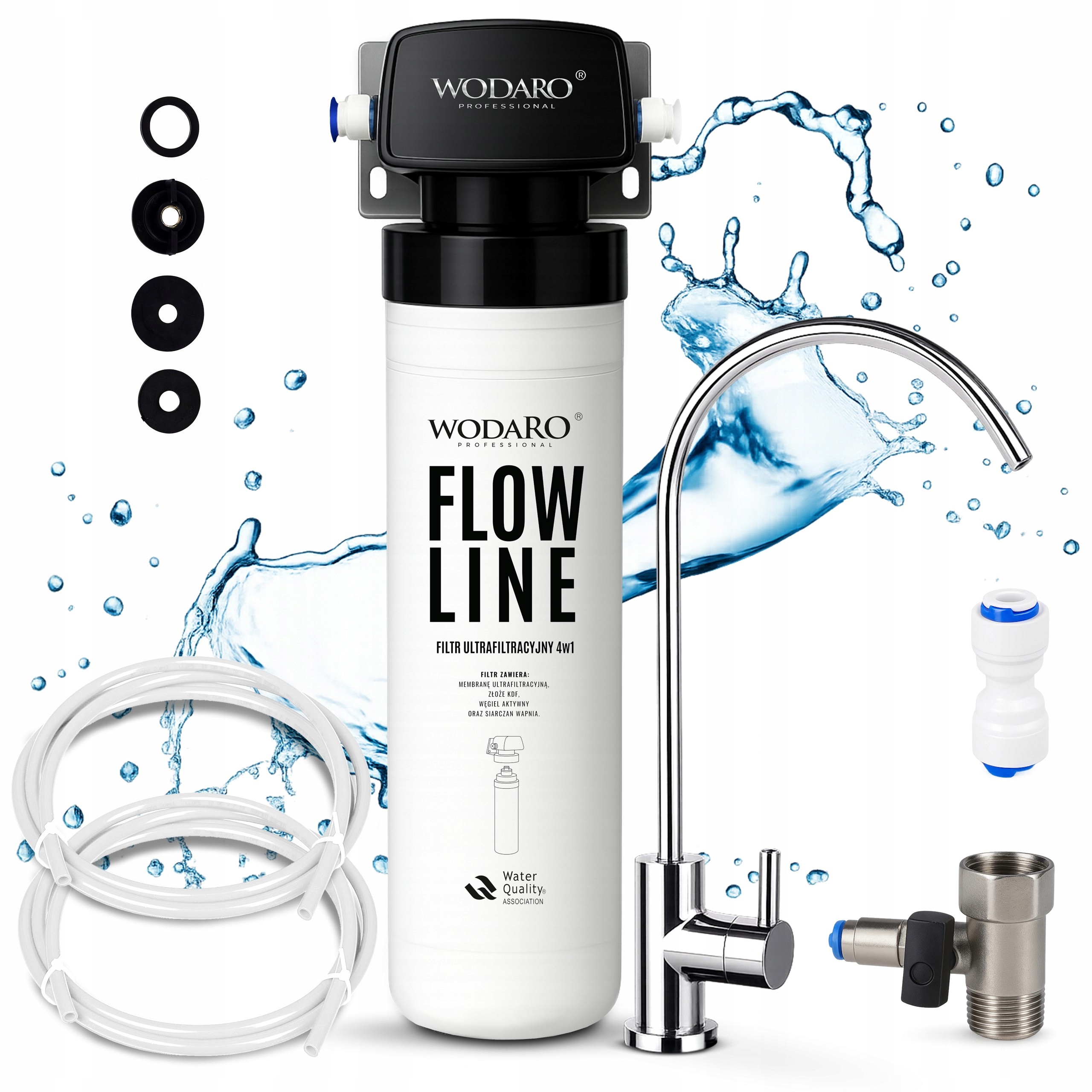 Filtr podzlewozmywakowy Wodaro Flowline do Wody w Kuchni Przepływowy Ultra