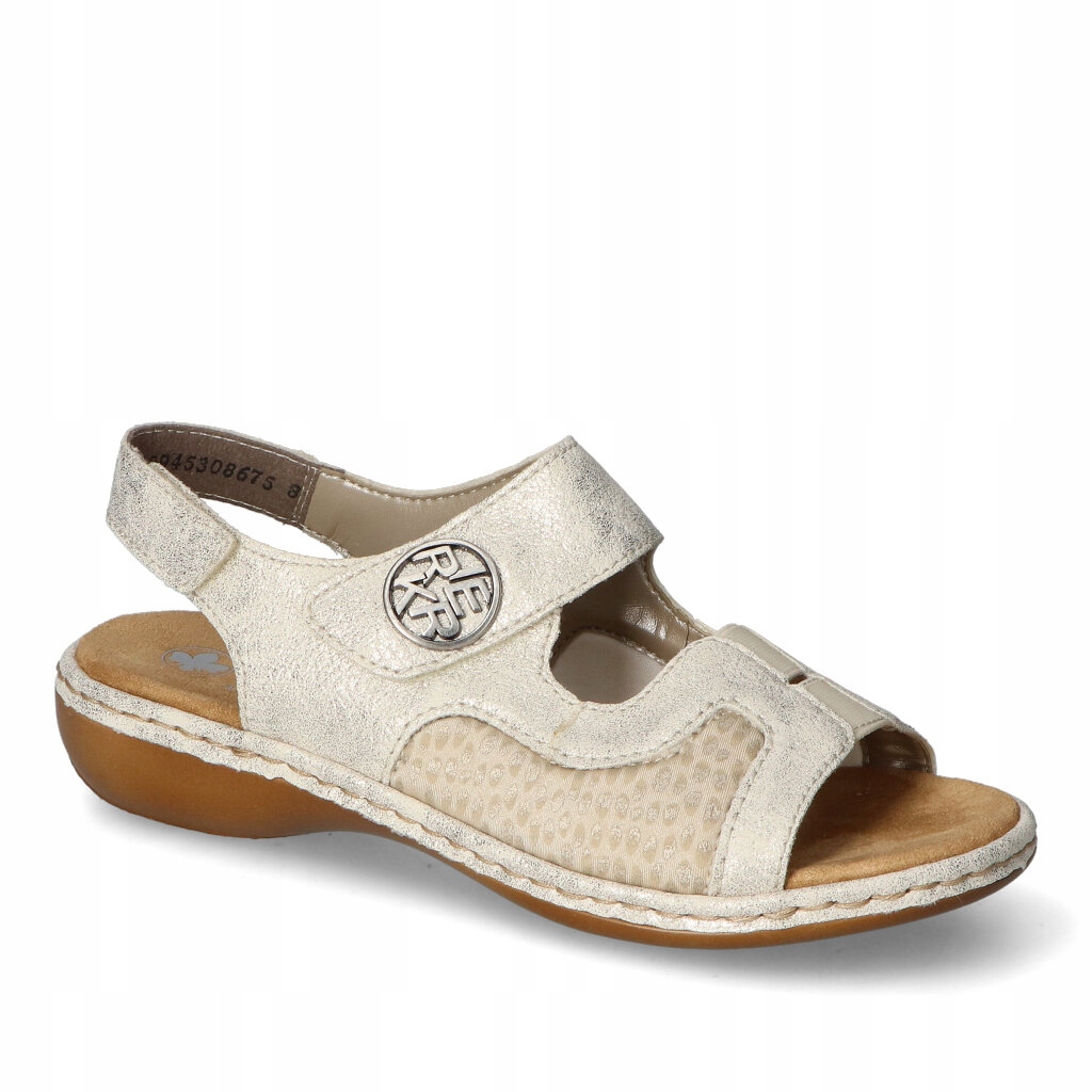 Sandály Rieker 65989-90 Béžová 38