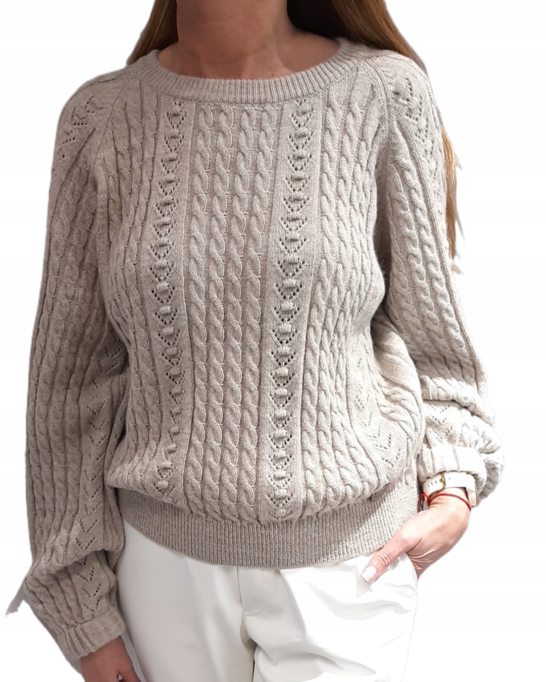 Cocomore Ažurový svetr Béžový New