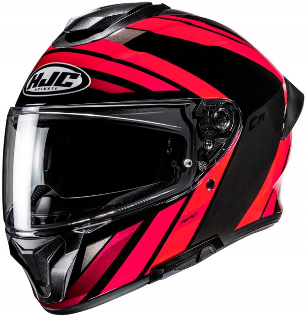 Hjc C71 Faber Red Black Integrálna Motocyklová Prilba