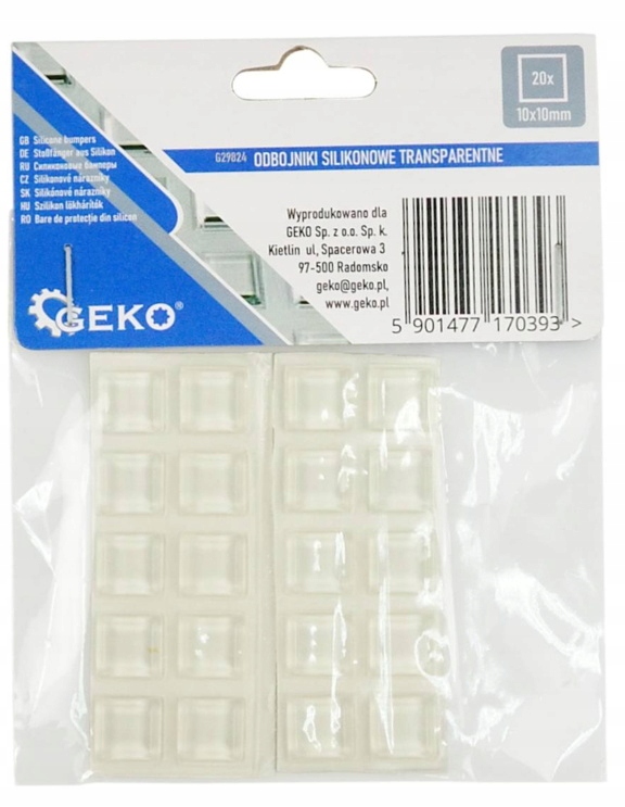 

Odbojniki Gumowe Silikonowe Samoprzylepne 20szt