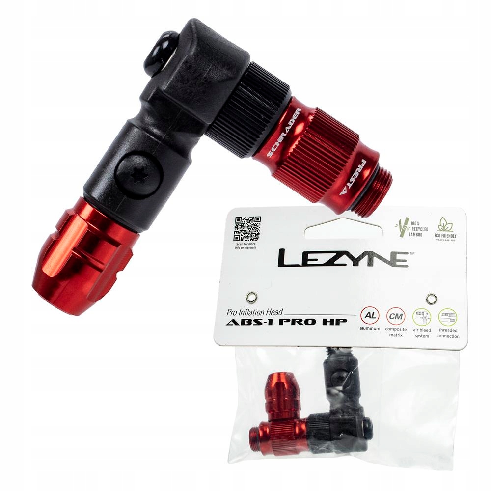 Końcówka do pompek stacjonarnych Lezyne, ABS-1 Pro Hp Chuck Braided