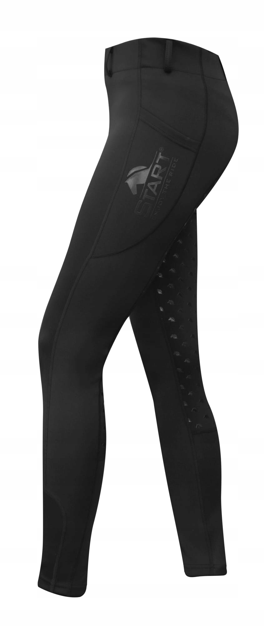 Legginsy jeździeckie Start Swale FullGrip damskie czarne 42