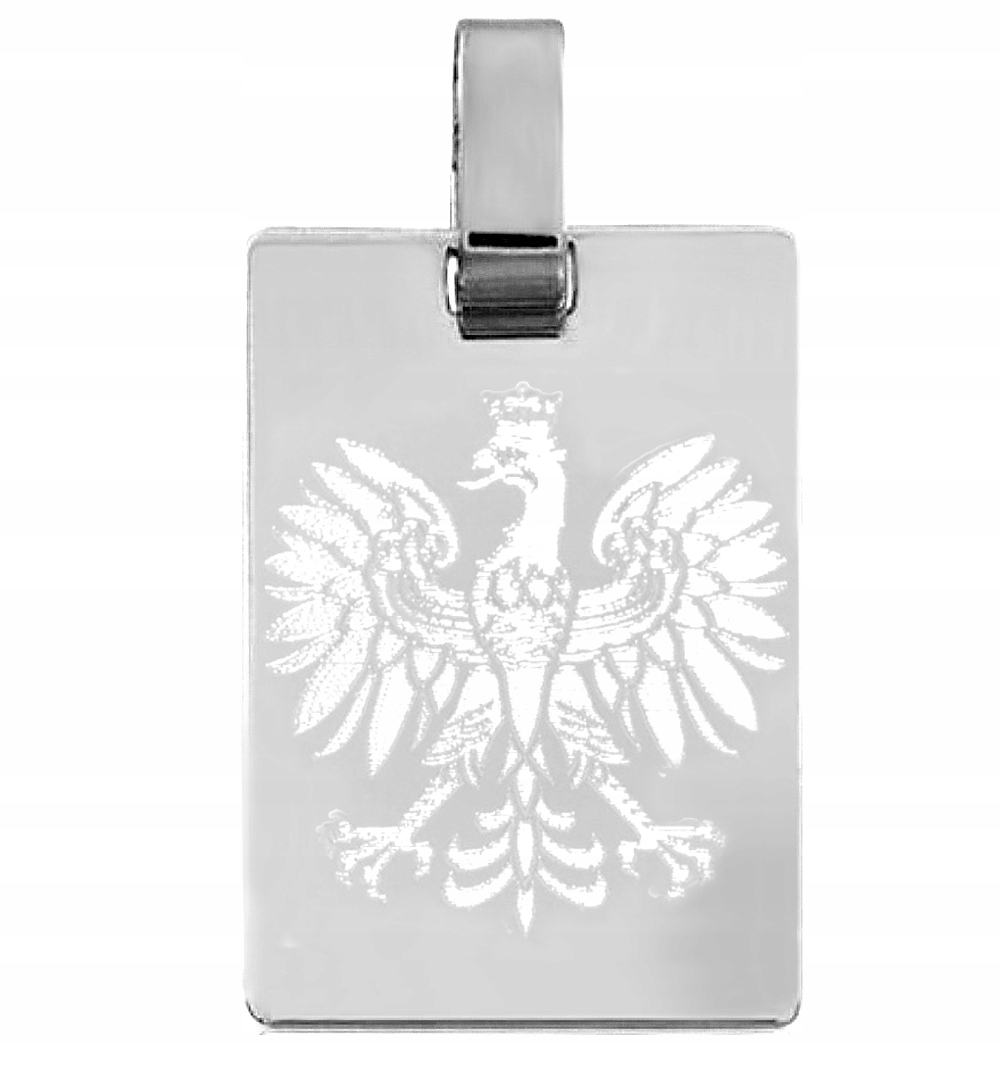 Velký Vojenská Známka S Orlem Ze Stříbra 925 Gravírování