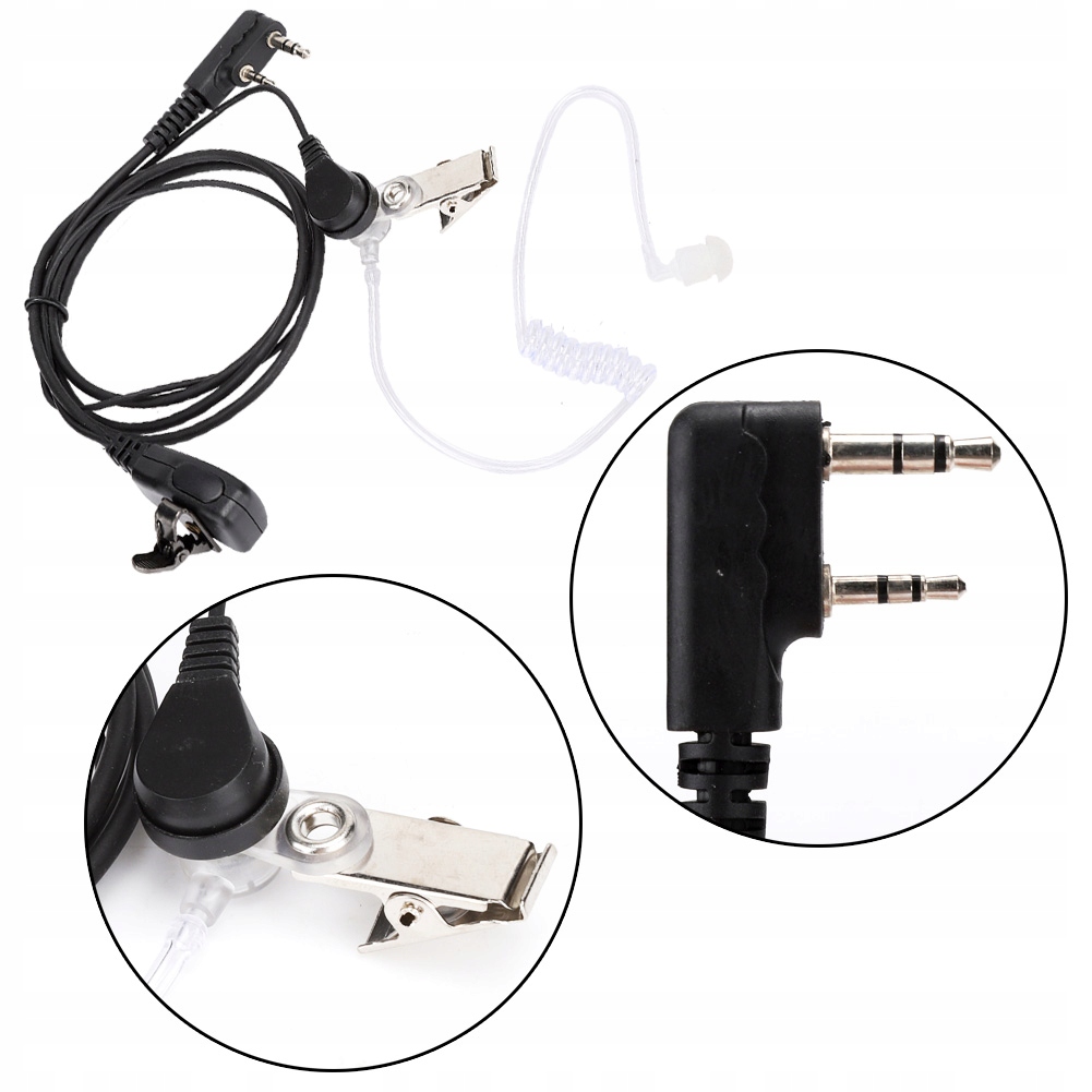 ZESTAW SŁUCHAWKOWY DO RADIOSTACJI BAOFENG UV-5R RETEVIS H-777 RT21 RT22 Stan opakowania oryginalne