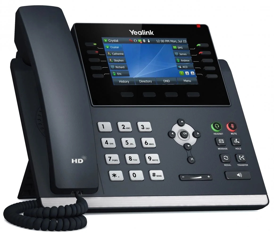 Yealink SIP-T46U VoIP telefon Šedý LCD Wi-Fi
