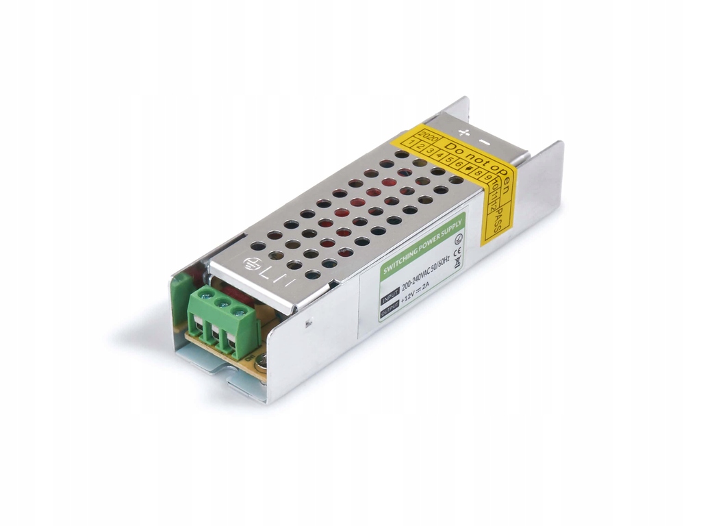 

Zasilacz montażowy modułowy Cctv, Led 12V 24W IP20