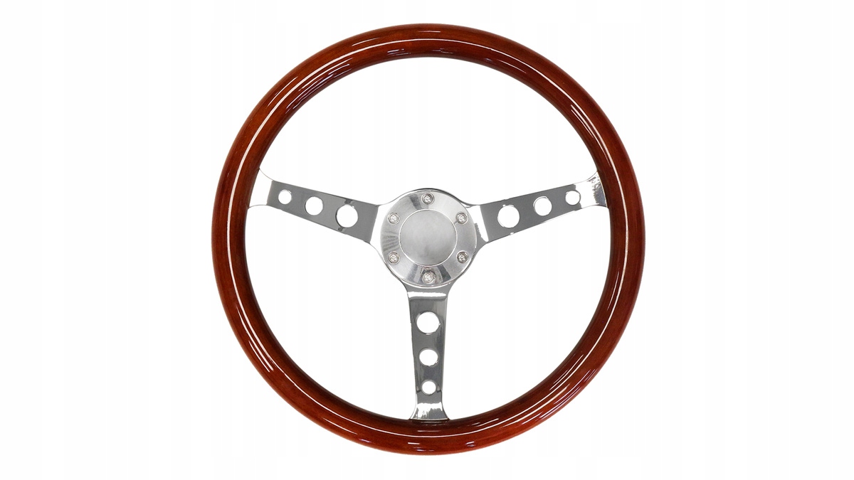 Športový Volant 380 MM Wood Style (drevo)