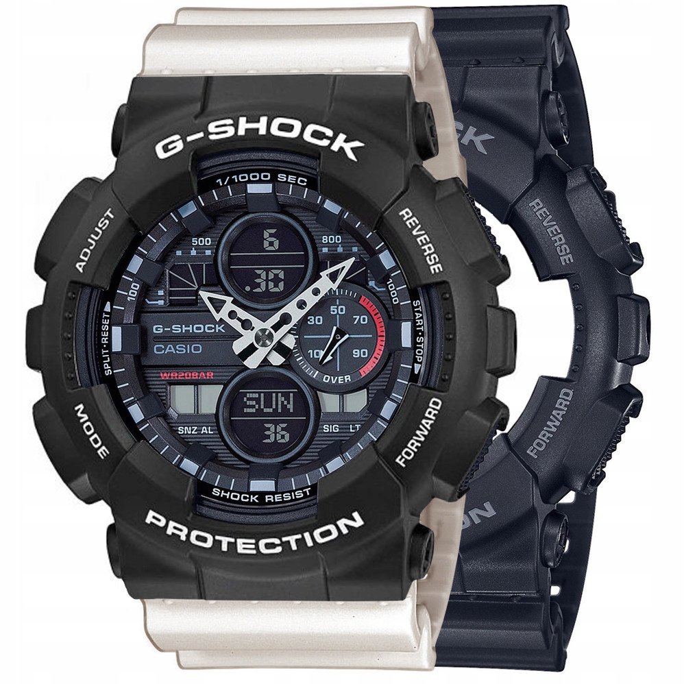 Sada G-shock GA-140-1A1ER Černá Bílá