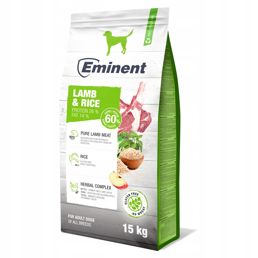 Eminent Lamb and Rice High Premium 15 kg