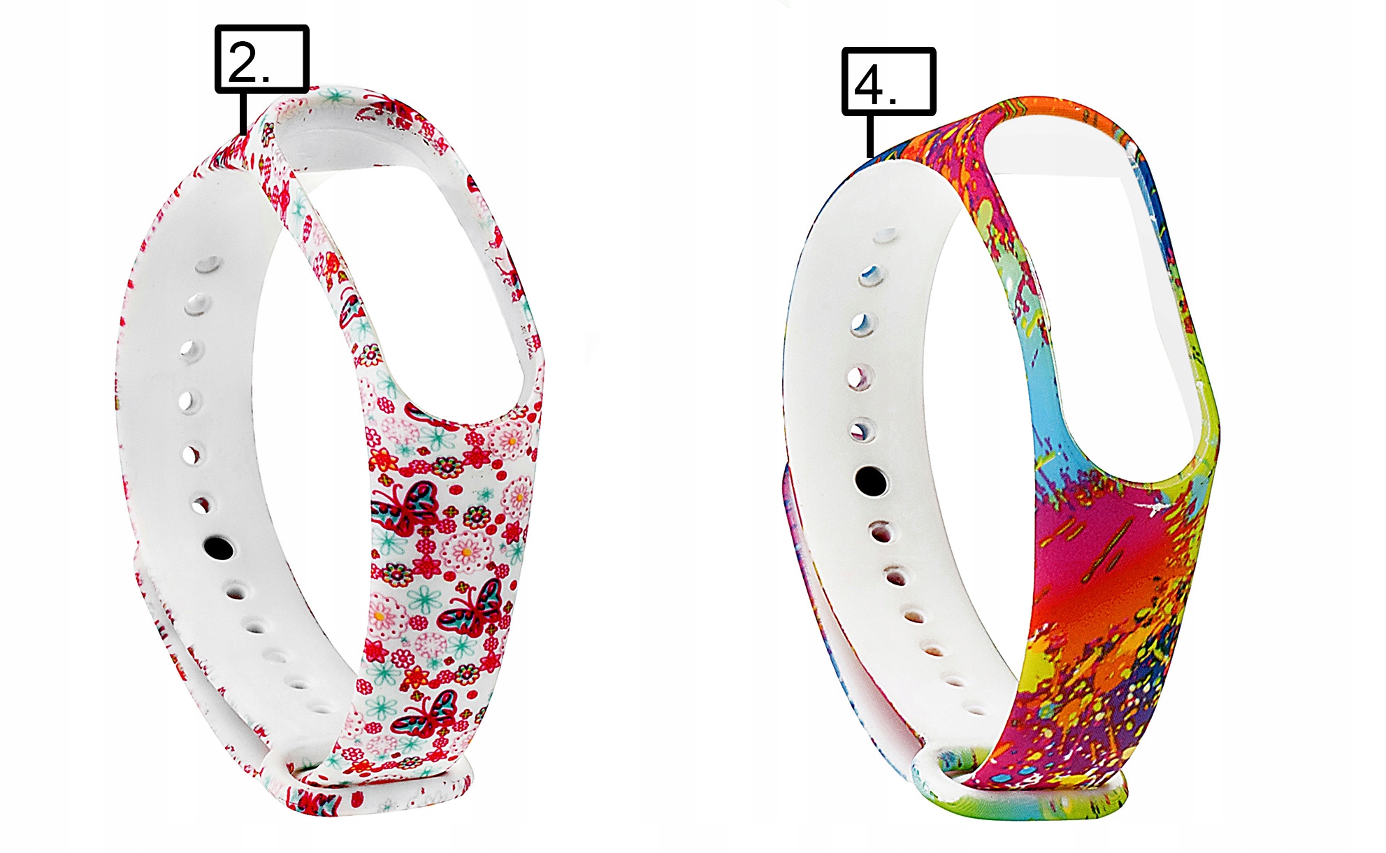 OPASKA ZAMIENNA WZORY do XIAOMI MI BAND 3 oraz 4 Producent Inna