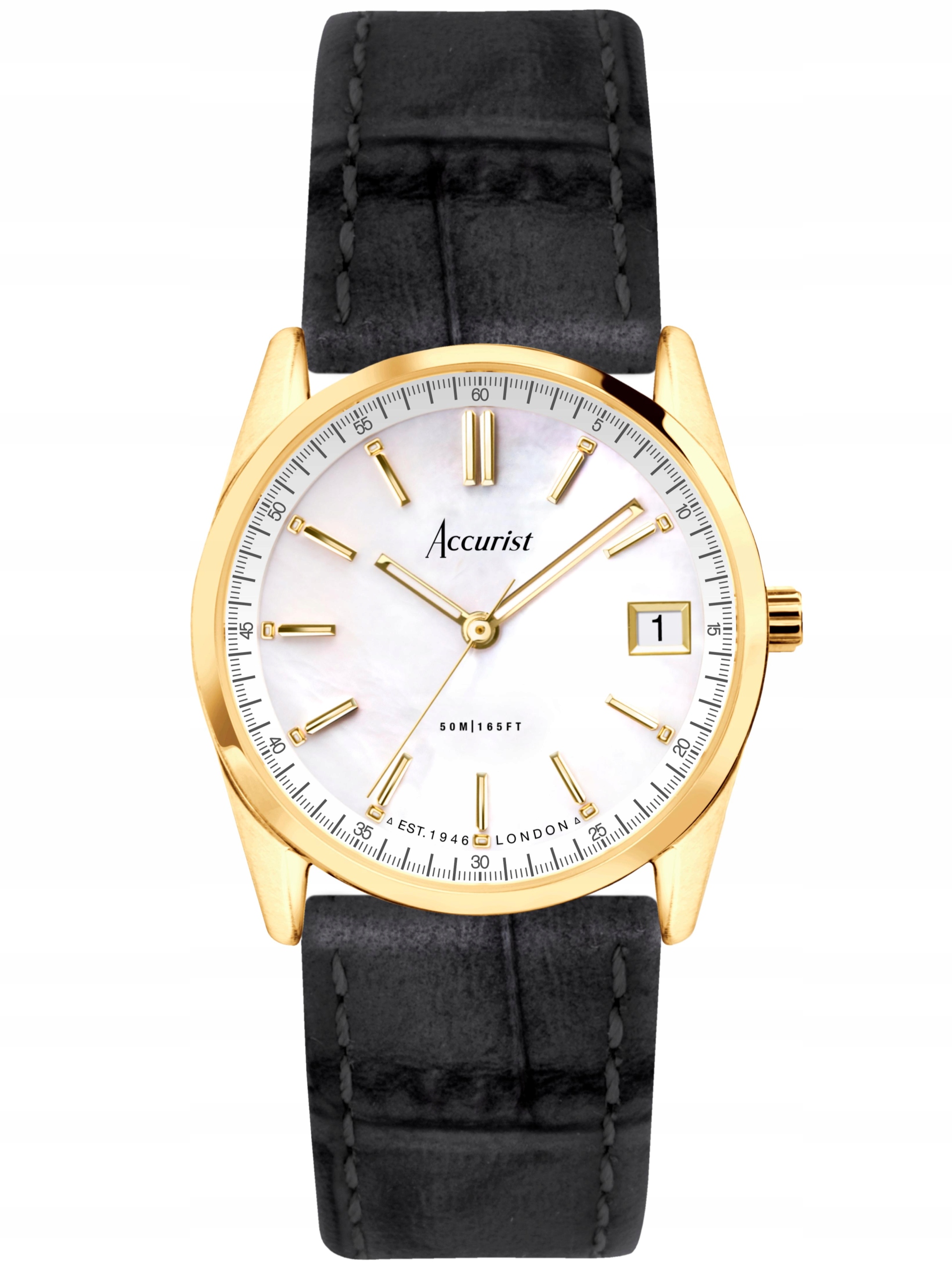 Nové Originální dámské hodinky Accurist Everyday 74005X perleťová hmota, datum