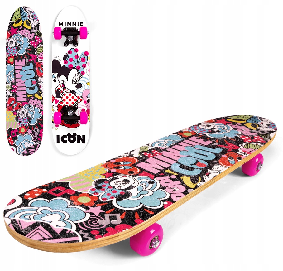

Deskorolka Deska Drewno Mocna 61cm Myszka Minnie