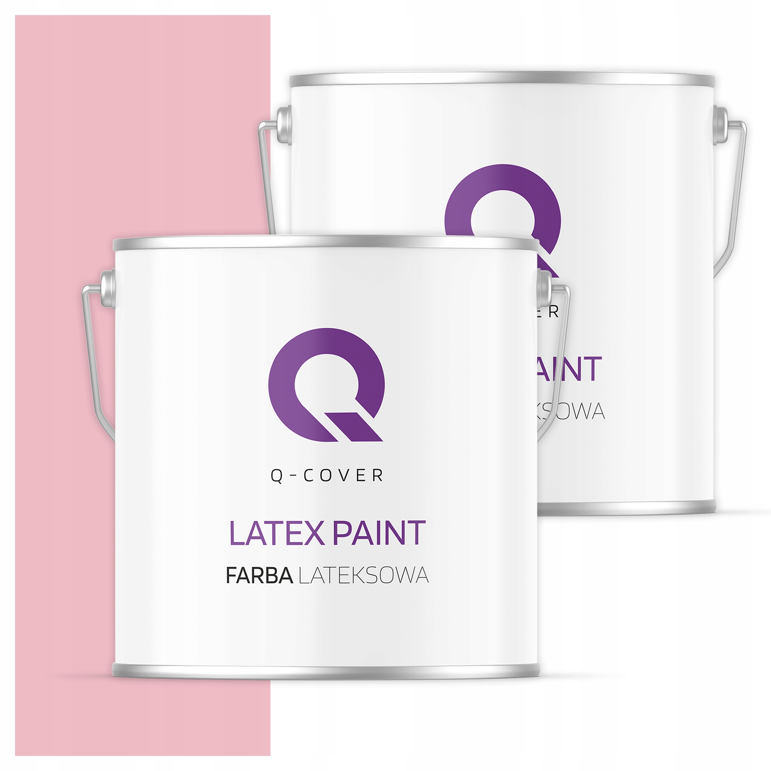 Latexová vnútorná stropná farba 5L Hlboká matná farba Ružová Jasná H3657