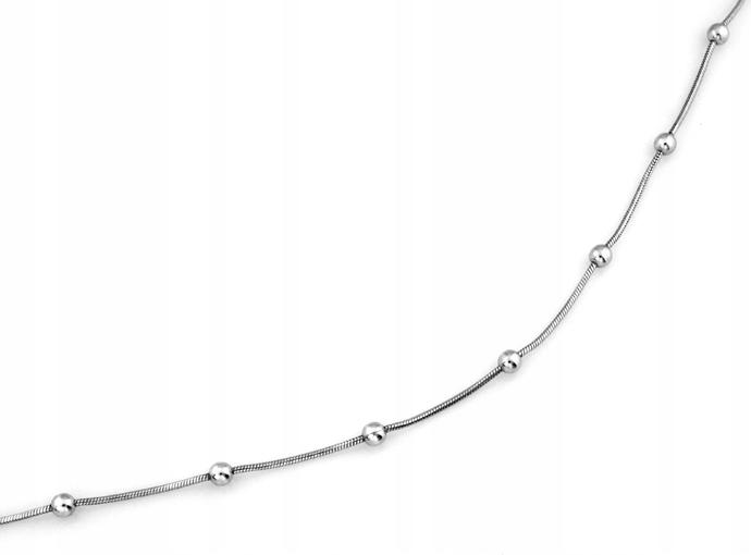 Módní elegantní náhrdelník s kuličkami r50 stříbrný 925 pro každou příležitost