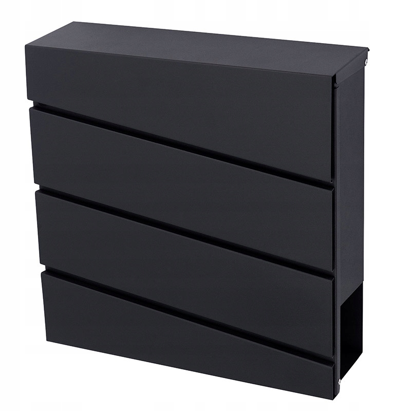 ЧЕРНЫЙ ПОЧТОВЫЙ ЯЩИК ДЛЯ ГАЗЕТНЫХ СПИСКОВ