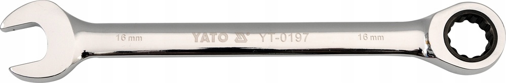 Yato Klucz płasko-oczkowy z grzechotką 19 mm