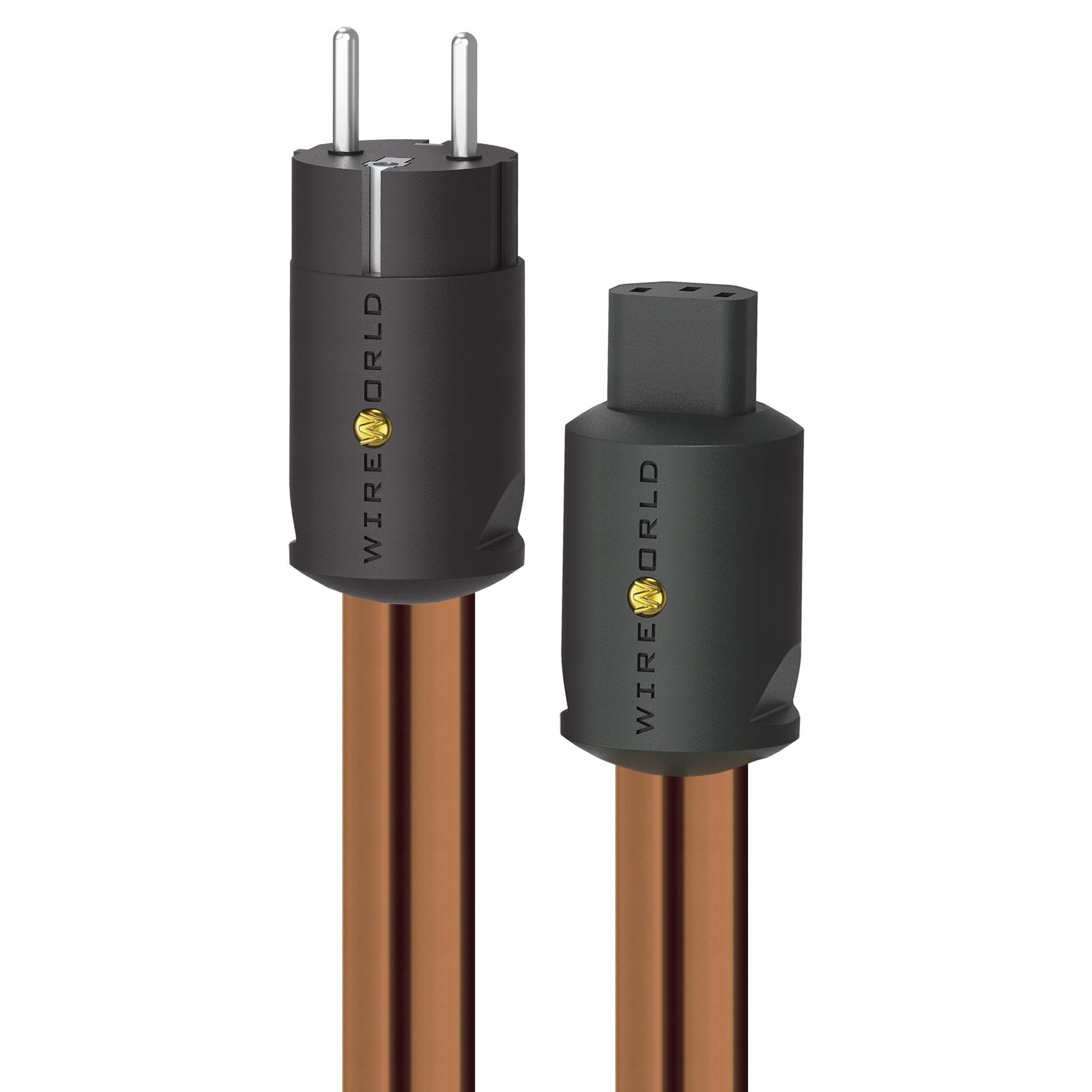 2× KABEL ZASILAJĄCY SCHUKO - IEC PŁASKI OCC-7N WIREWORLD ELECTRA 10 ELP 2m