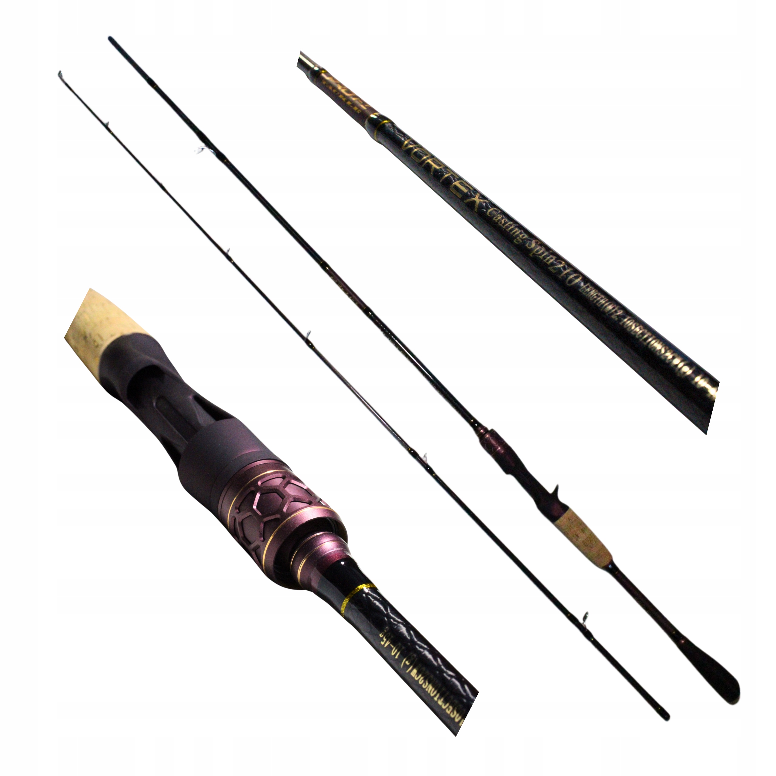 Wędka Castingowa Vortex 210 CM 10-45G Do Łowienia Szczupaków Na Jerki Gumy