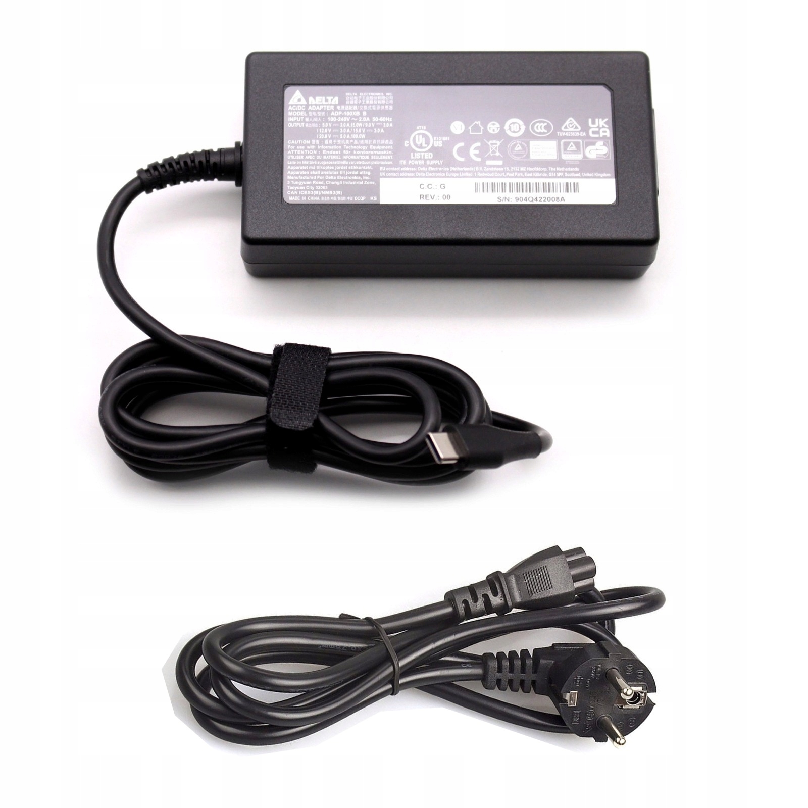 Zasilacz Delta do laptopów Usb-c 100W