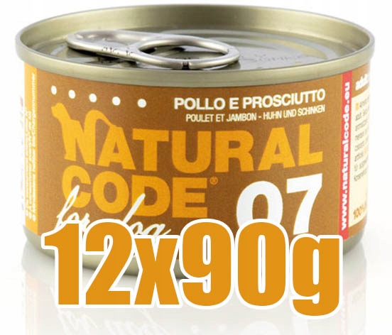 Levně Natural Code 07 Kuřecí Šunka sada 12x90g