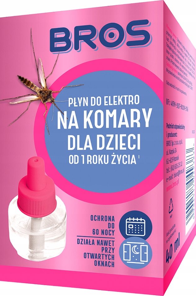 

Bros płyn do Elektro n/komary d/dzieci od 1rż 60 n