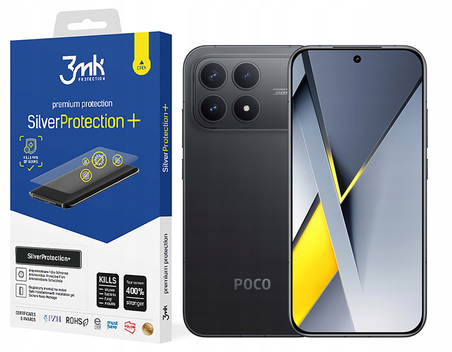 Antimikrobiálna fólia 3MK Silver Protection+ pre Poco F8 Pro