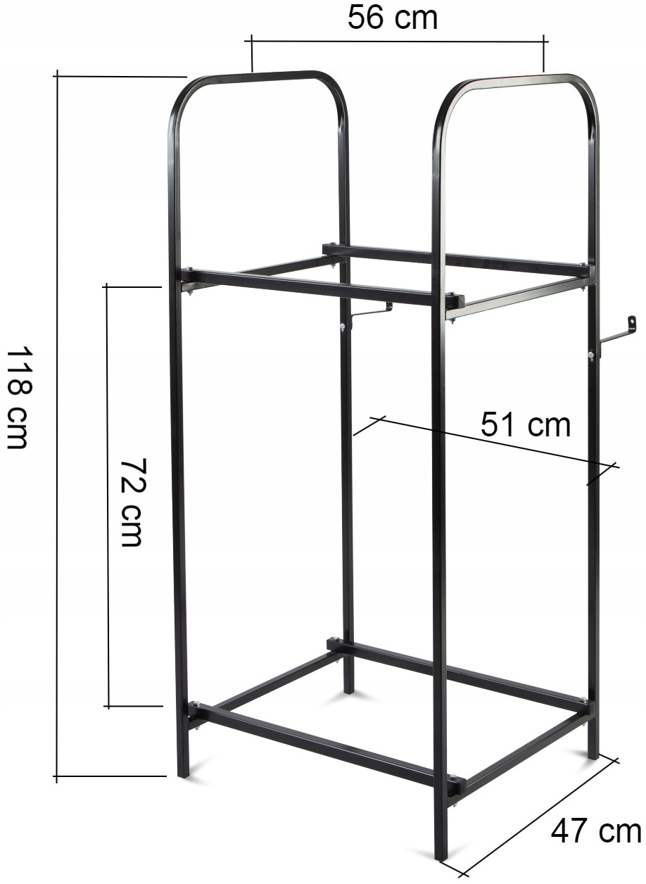 STOJAK NA 4 OPONY KOŁA SOLIDNY METALOWY REGAŁ UNIWERSALNY Kod producenta S4